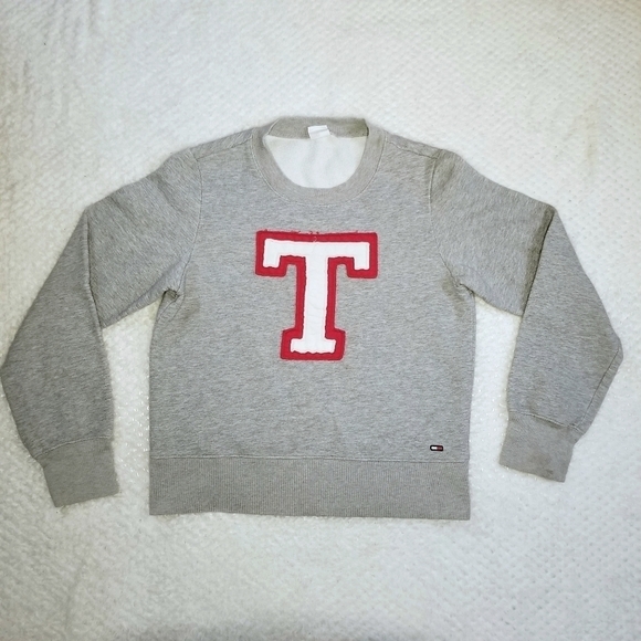 Tommy Hilfiger sz M kids pullover crewneck preppy y2k vintage - Picture 1 of 6